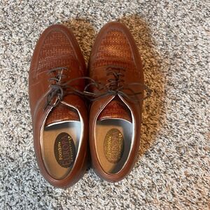 FootJoy Europa Collection Leather Golf Shoes Brown Lace Up Comfort 7M